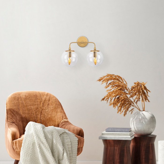 Opviq Horn - 12211 Lámpara de pared dorada